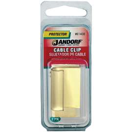 Jandorf 61408 J-Shape Cable Clip, PVC, Clear
