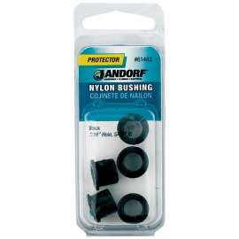 Jandorf 61442 Conduit Bushing, Nylon, Black, 5/16 in Dia Panel Hole, 0.406 in Thick Panel