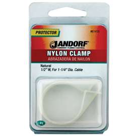 Jandorf 61458 Cable Clamp, Nylon, Natural