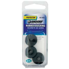 Jandorf 61483 Conduit Bushing, 7/32 in Dia Cable, Rubber, Black, 3/16 in Thick Panel