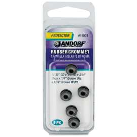 Jandorf 61501 Grommet, Rubber, Black, 3/16 in Thick Panel