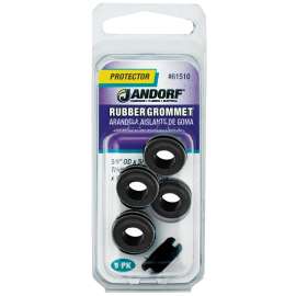 Jandorf 61510 Grommet, Rubber, Black, 1/4 in Thick Panel