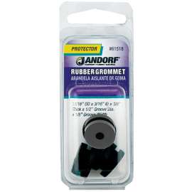 Jandorf 61518 Grommet, Rubber, Black, 3/8 in Thick Panel