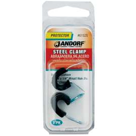 Jandorf 61525 Cushion Clamp, Rubber/Steel, Black