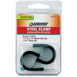 Jandorf 61530 Cushion Clamp, Rubber/Steel, Black