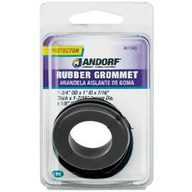 Jandorf 61543 Grommet, Rubber, Black, 7/16 in Thick Panel