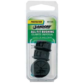 Jandorf 61545 Conduit Bushing, 1/2 in Dia Cable, Nylon, Black, 3/4 in Dia Panel Hole
