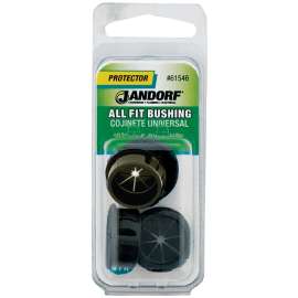 Jandorf 61546 Conduit Bushing, 1/2 in Dia Cable, Nylon, Black, 13/16 in Dia Panel Hole