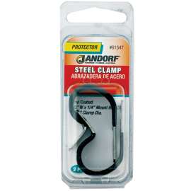 Jandorf 61547 Loom Clamp, Steel/Vinyl, Black