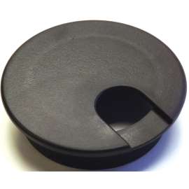 Jandorf 61607 Desk Grommet, 2-1/2 in Dia Cable, Polystyrene, Black