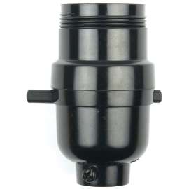 Jandorf 60535 Lamp Socket, 250 V, 660 W, Phenolic Housing Material, Black