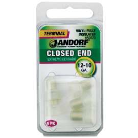 Jandorf 60820 Connector, 12 to 10 AWG Wire, Nylon Insulation, Copper Contact, Clear