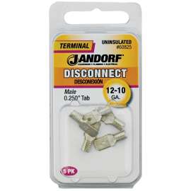 Jandorf 60825 Disconnect Terminal, 12 to 10 AWG Wire, Copper Contact