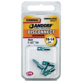Jandorf 60871 Disconnect Terminal, 16 to 14 AWG Wire, Copper Contact