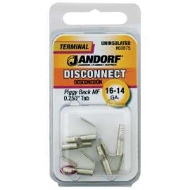 Jandorf 60875 Disconnect Terminal, 16 to 14 AWG Wire, Copper Contact