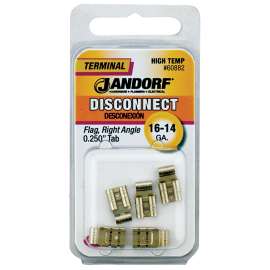Jandorf 60882 Disconnect Terminal, 16 to 14 AWG Wire, Copper Contact