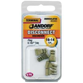 Jandorf 60883 Disconnect Terminal, 16 to 14 AWG Wire, Copper Contact