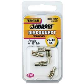 Jandorf 60936 Disconnect Terminal, 22 to 18 AWG Wire