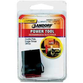 Jandorf 61125 Rocker Switch, 15/20 A, 125/250 V, DPST, Tab Terminal