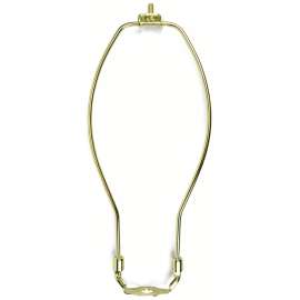Jandorf 60122 Lamp Harp, 10 in L, Polished Brass Fixture