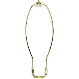 Jandorf 60123 Lamp Harp, 12 in L, Polished Brass Fixture