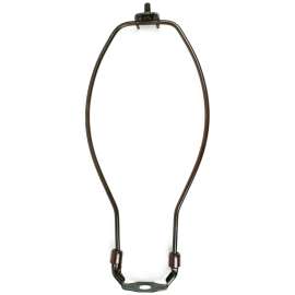 Jandorf 60128 Lamp Harp, 10 in L, Antique Bronze Fixture