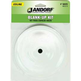 Jandorf 60218 Blank-Up Kit, White, For: Outlet Box After Removal of an Existing Fixture