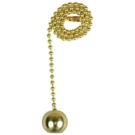 Jandorf 60314 Pull Chain, 12 in L Chain, Solid Brass