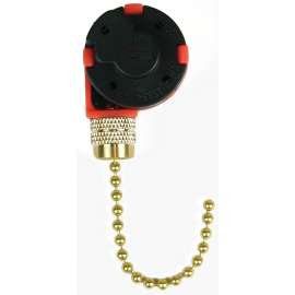 Jandorf 60303 Pull Chain Switch, 250 V, 3 A, Brass