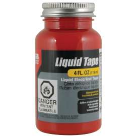 GB LTR-400 Electrical Tape, Liquid, Red, 4 oz Bottle