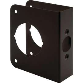 Prime-Line U 10744 Door Guard, 2-3/8 in Backset, 1-3/8 in Thick Door, Brass, Classic Bronze, 4-1/2 in H, 3-7/8 in W