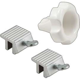 Defender Security U 11127 Sliding Window Lock, Aluminum, Zinc