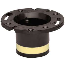 Oatey 43538 Closet Flange, 4 in Connection, ABS, Black, For: 4 in Pipes