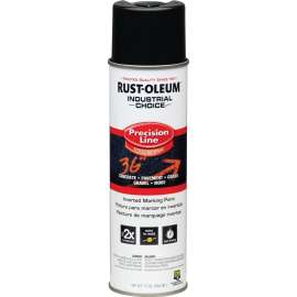 RUST-OLEUM INDUSTRIAL CHOICE 1675838 Marking Paint, Gloss, Black, 17 oz, Aerosol Can