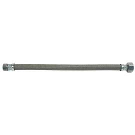BrassCraft PSB832 Faucet Connector, 3/8 in Inlet, Compression Inlet, 1/2 in Outlet, FIP Outlet, Polymer Tubing, 16 in L