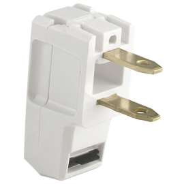 Eaton Wiring Devices BP2600-6W-L Electrical Plug, 2 -Pole, 15 A, 125 V, NEMA: NEMA 1-15, White