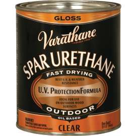 RUST-OLEUM 242180H Outdoor Clear Oil Paint, Gloss, Liquid, Clear, 1 qt, Can