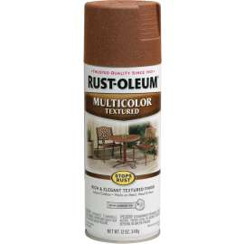 RUST-OLEUM STOPS RUST 239122 Textured Spray Rustic Umber, Solvent-Like, Rustic Umber, 12 oz, Aerosol Can