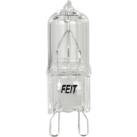 Feit Electric BPQ35/G9/CAN Halogen Bulb, 35 W, G9 Lamp Base, JCD T4 Lamp, 3000 K Color Temp, 2000 hr Average Life