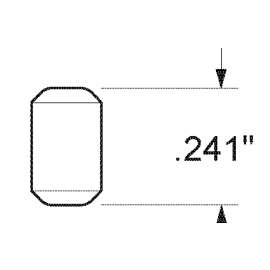 Kwikset 83105-001 Tumbler Lock Bottom Pin, Zinc, Gold, Specifications: #4 Size