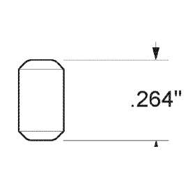 Kwikset 83106-001 Tumbler Lock Bottom Pin, Zinc, Gold, Specifications: #5 Size