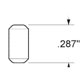 Kwikset 83107-001 Tumbler Lock Bottom Pin, Zinc, Gold, Specifications: #6 Size