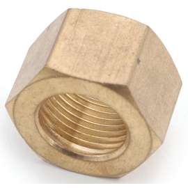 Anderson Metals 730061-06 Nut, 3/8 in, Compression, Brass