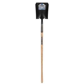 SEYMOUR 49345 Square Point Shovel, 9-1/2 in W Blade, 14 ga Gauge, Steel Blade, American Ashwood Handle, D-Shaped Handle