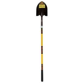 Structron S600 Power 49560 Shovel, 9-1/2 in W Blade, 14 ga Gauge, Steel Blade, Fiberglass Handle, Long Handle