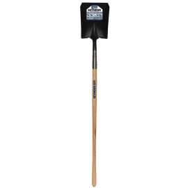SEYMOUR 49332 Square Point Shovel, 9-1/2 in W Blade, 14 ga Gauge, Steel Blade, American Ashwood Handle, D-Shaped Handle