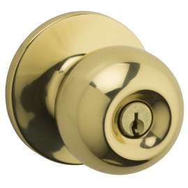 Weiser Regina Series 9SK50000-017 Entry Door Knob, Brass