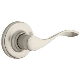 Weiser Belmont Series 9GLC1010-017 Passage Lever, 3-3/4 in L Lever, Satin Nickel