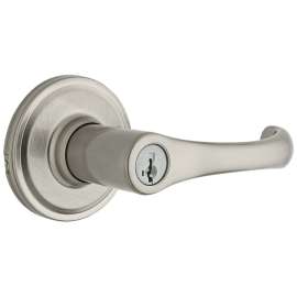 Weiser Aspen Series 9GLA5350-050 Entry Lever, 4 in L Lever, Satin Nickel