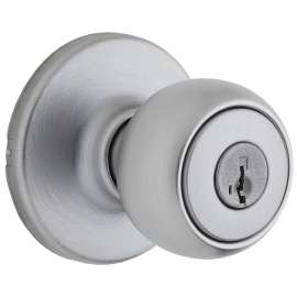 Weiser Fairfax Series GAC531 F26D SMT B Entry Door Knob, 1-15/16 in Dia Knob, Satin Chrome